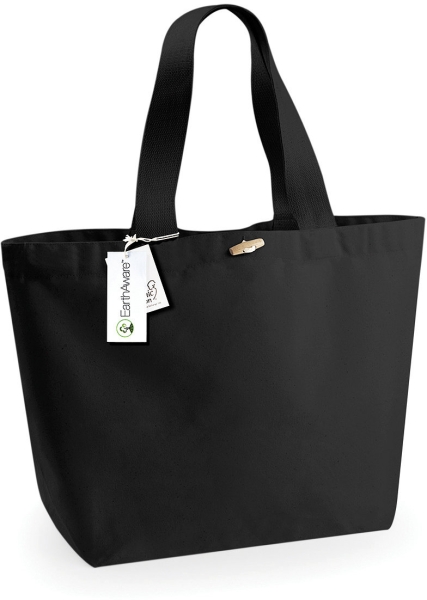 Canvas Shopper XL aus Biobaumwolle - Schwarz